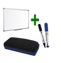 White Board with duster (3Ft*2Ft) + 2pcs whiteboard markers
